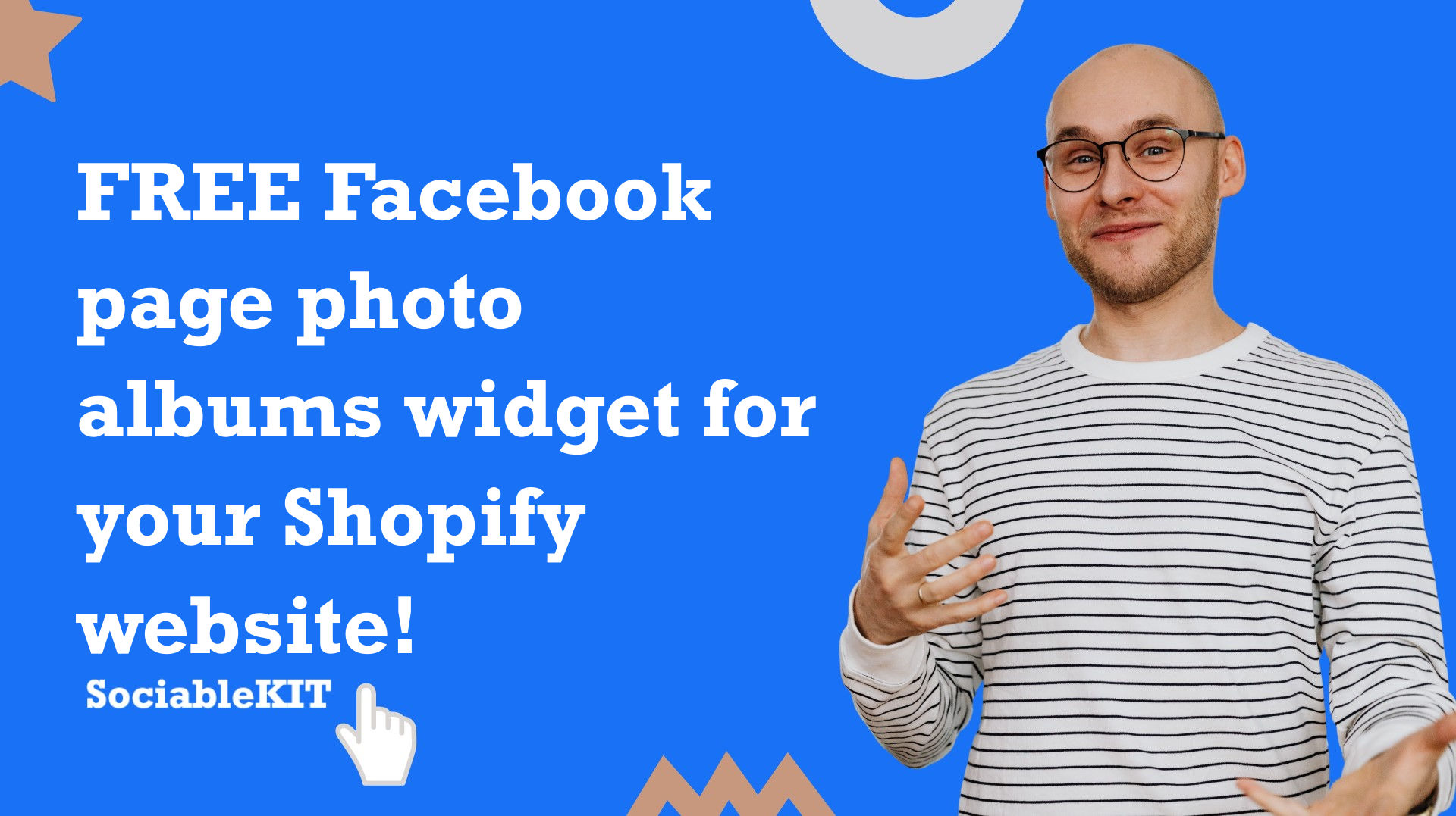 Free Facebook page photo albums widget for your Shopify website