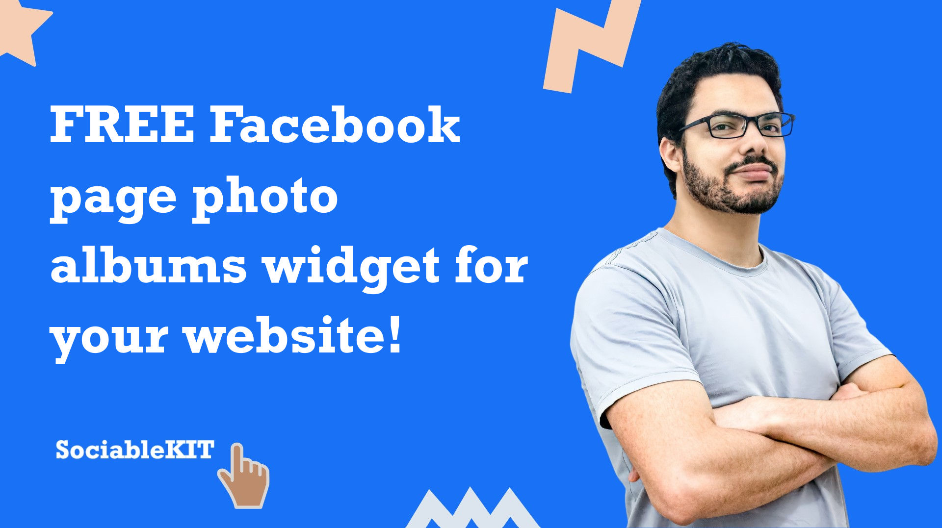 Free Facebook page photo albums widget for your website