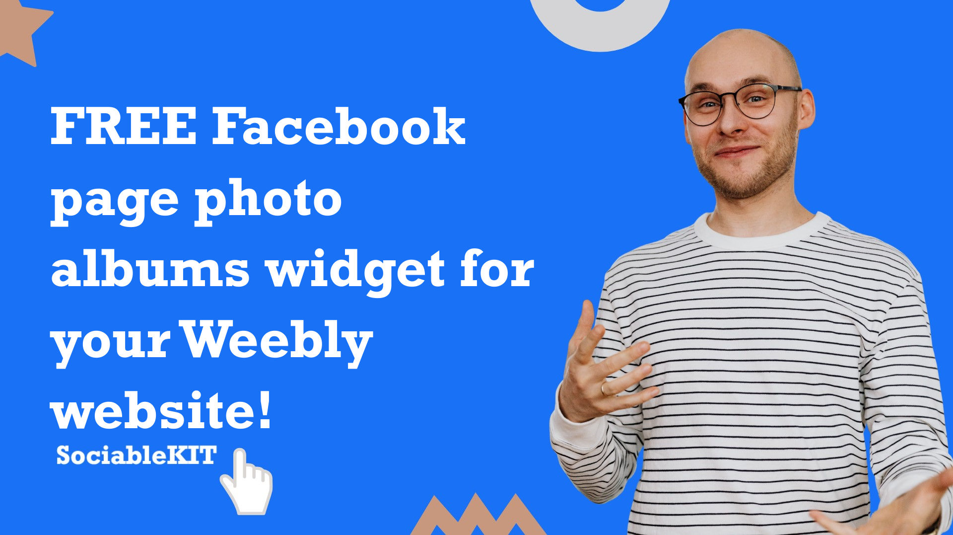 Free Facebook page photo albums widget for your Weebly website