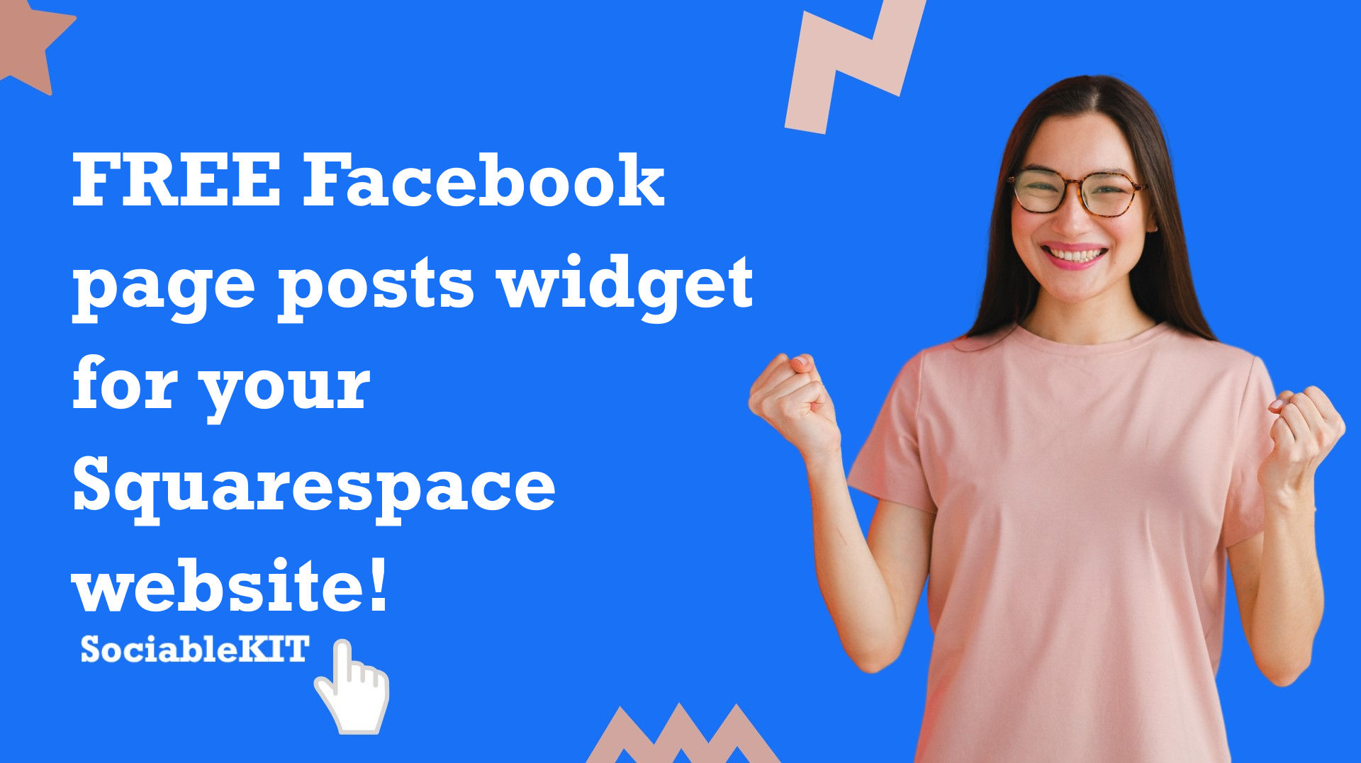 Free Facebook page posts widget for your Squarespace website
