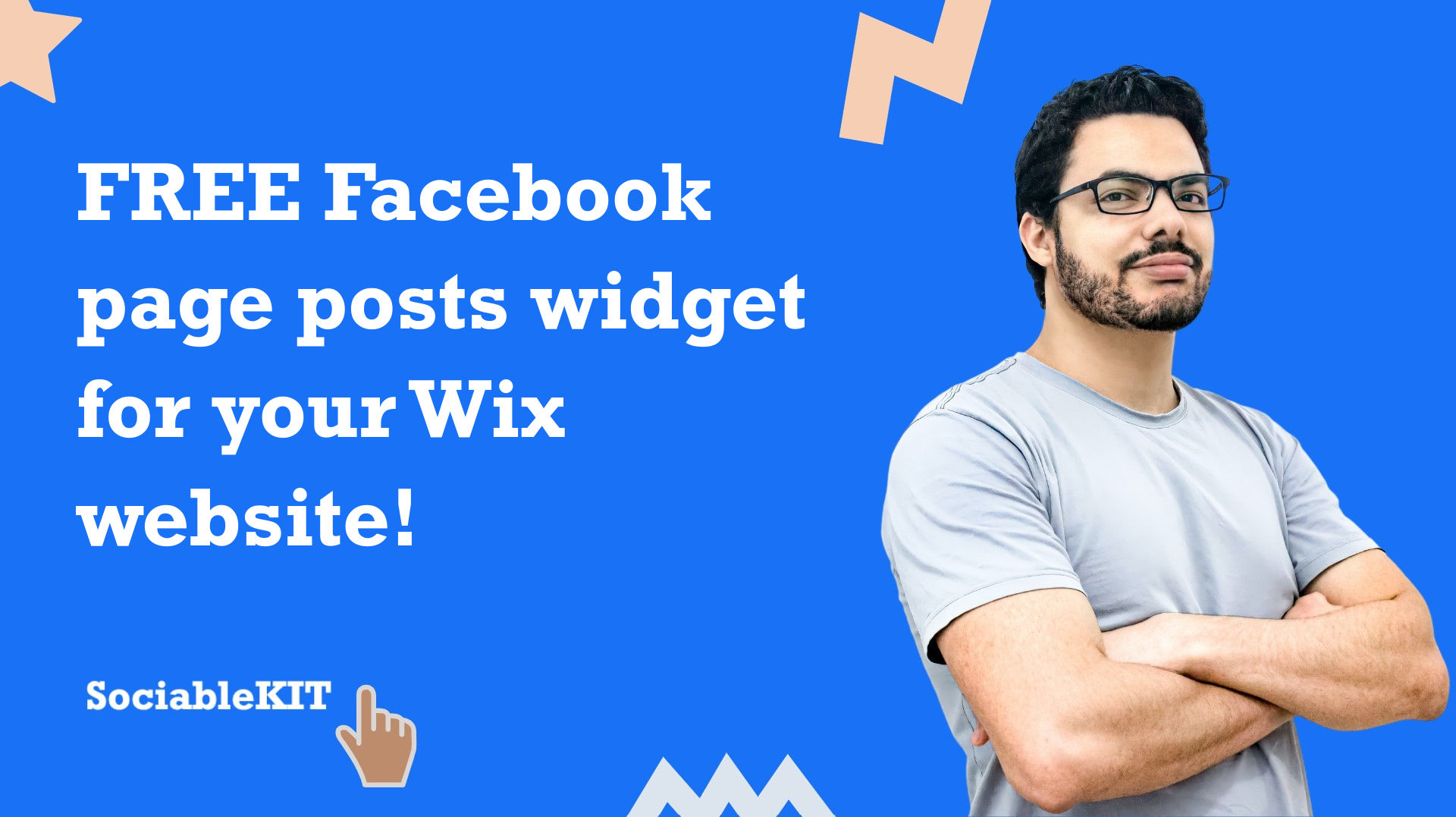 Free Facebook page posts widget for your Wix website