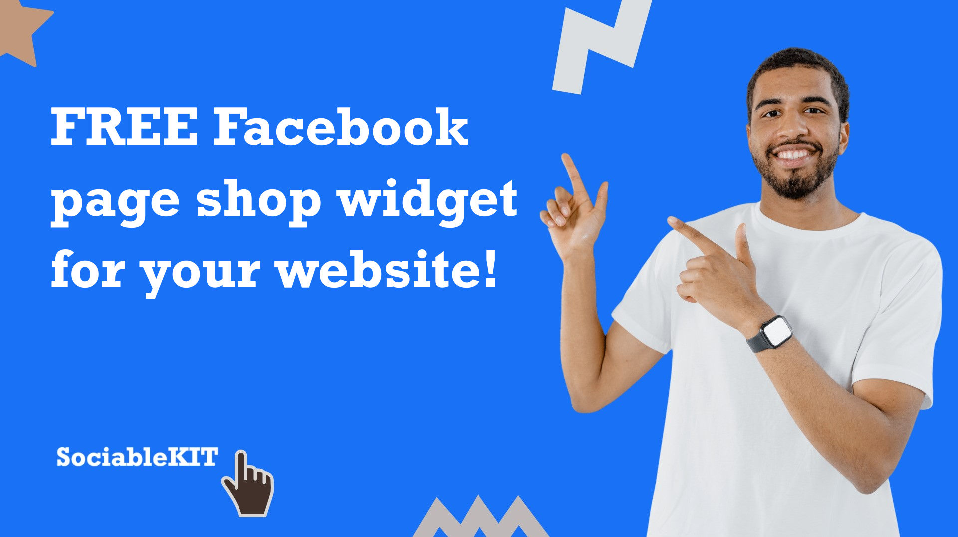 Free Facebook page shop widget for your website