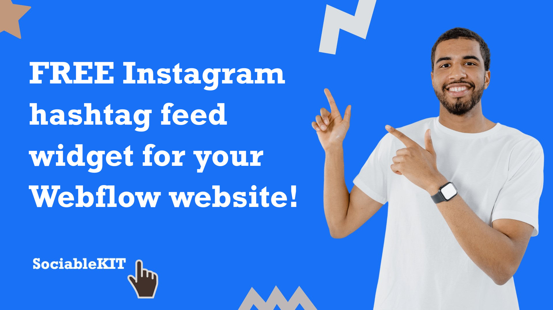 Free Instagram hashtag feed widget for your Webflow website