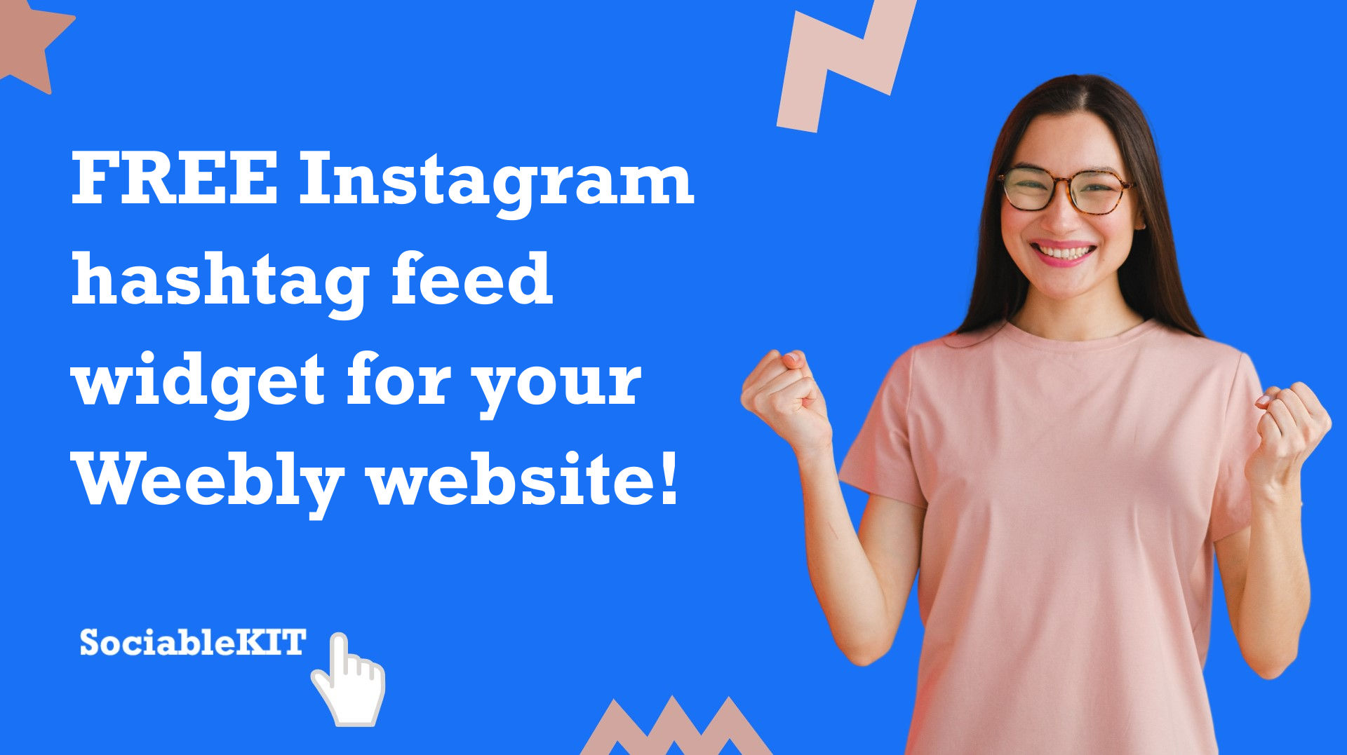 Free Instagram hashtag feed widget for your Weebly website