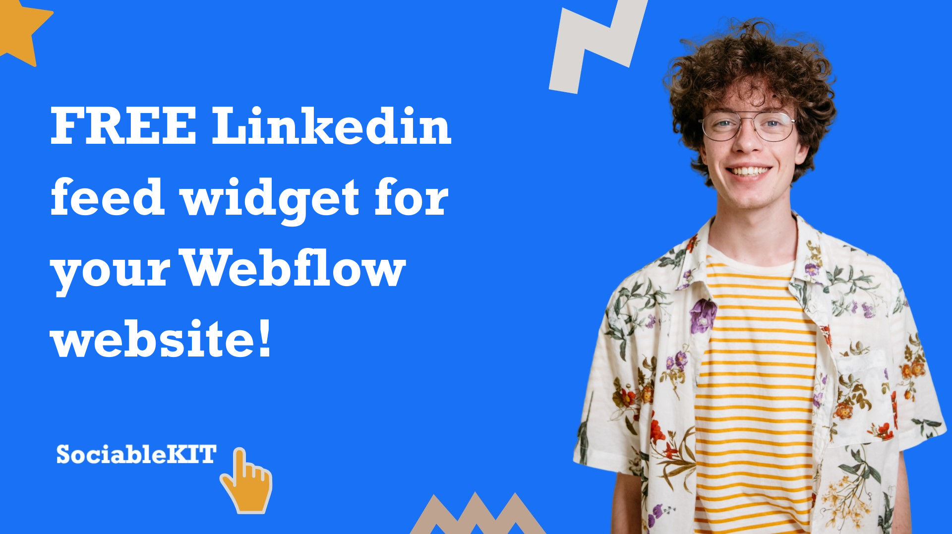Free Linkedin feed widget for your Webflow website