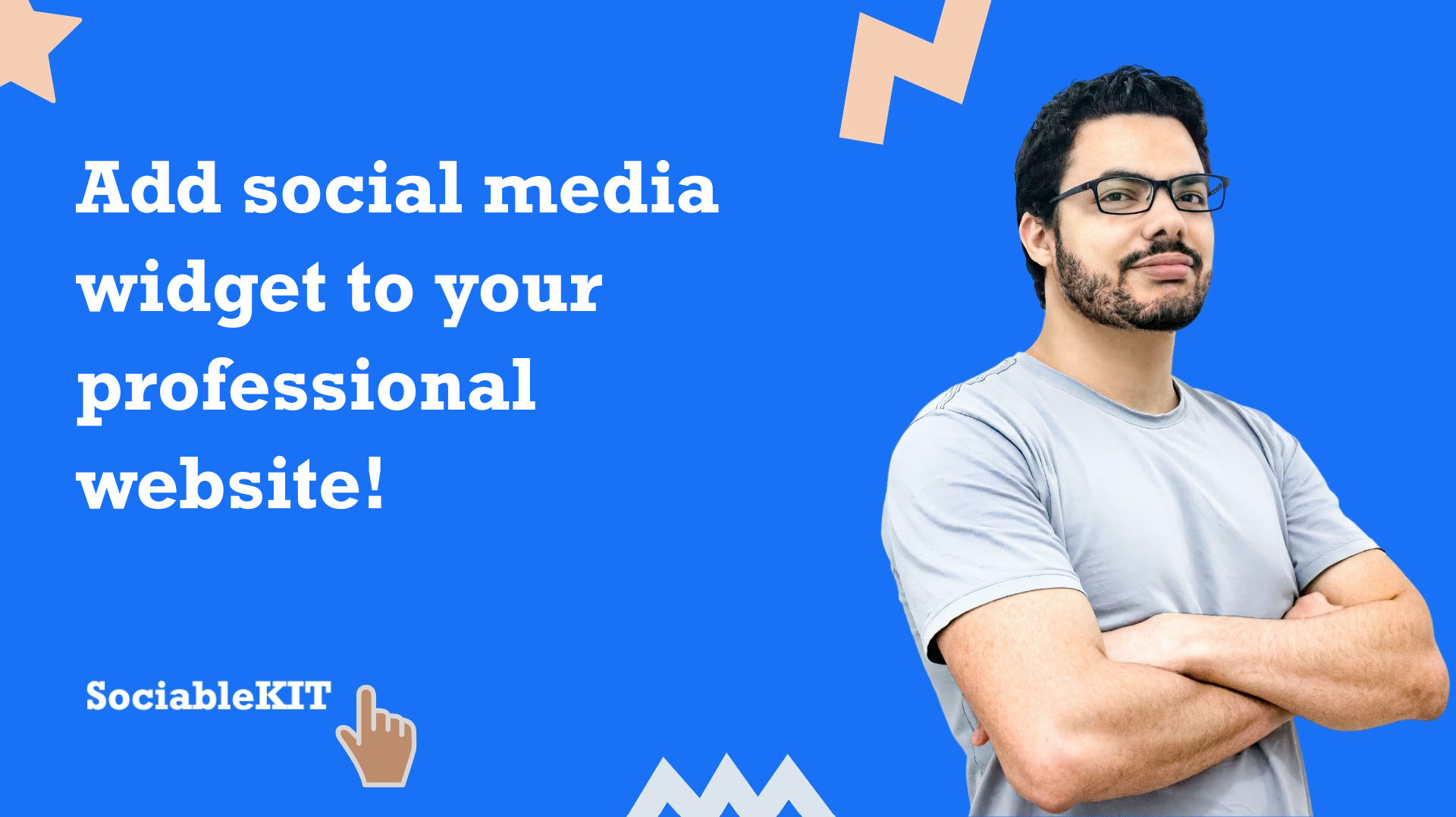 Add social media widget to your professional website