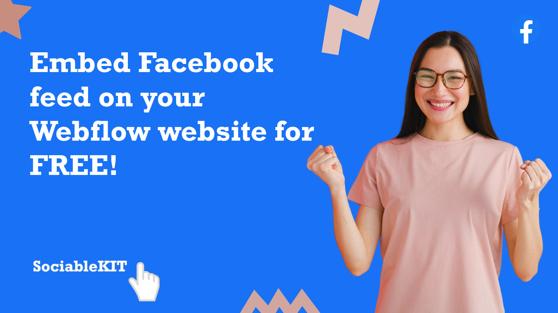 How to embed Facebook feed on your Webflow website for FREE?
