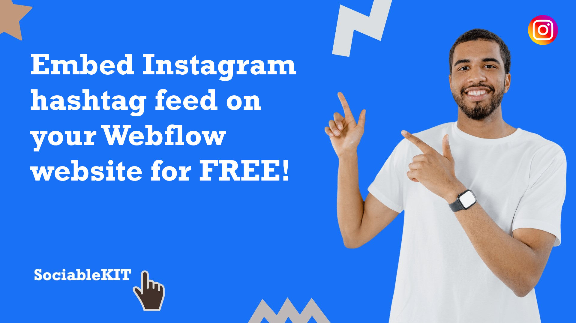 How to embed Instagram hashtag feed on your Webflow website for FREE?