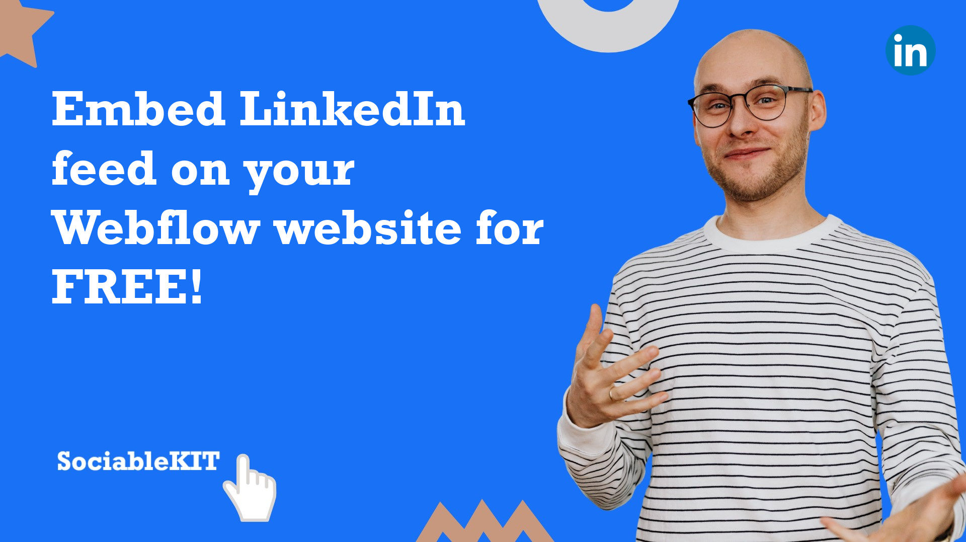 How to embed LinkedIn feed on your Webflow website for FREE?