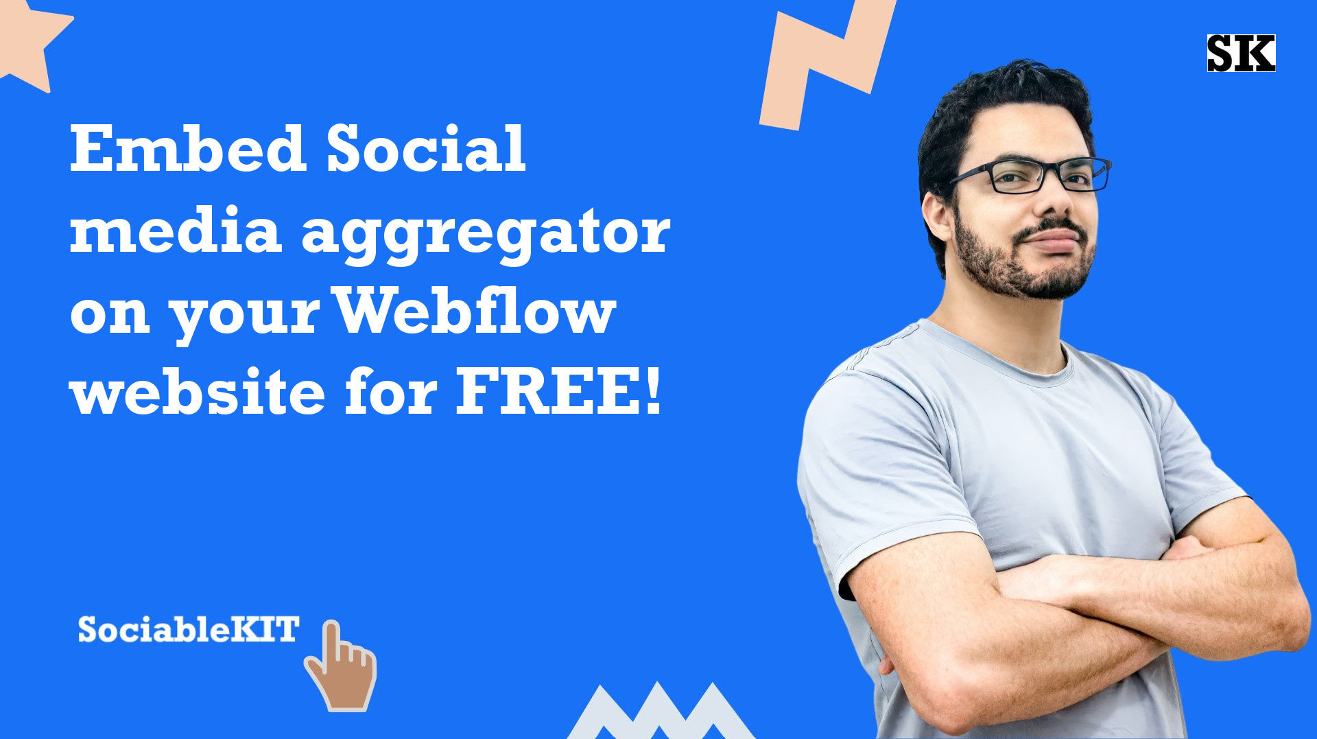 How to embed Social media aggregator on your Webflow website for FREE?