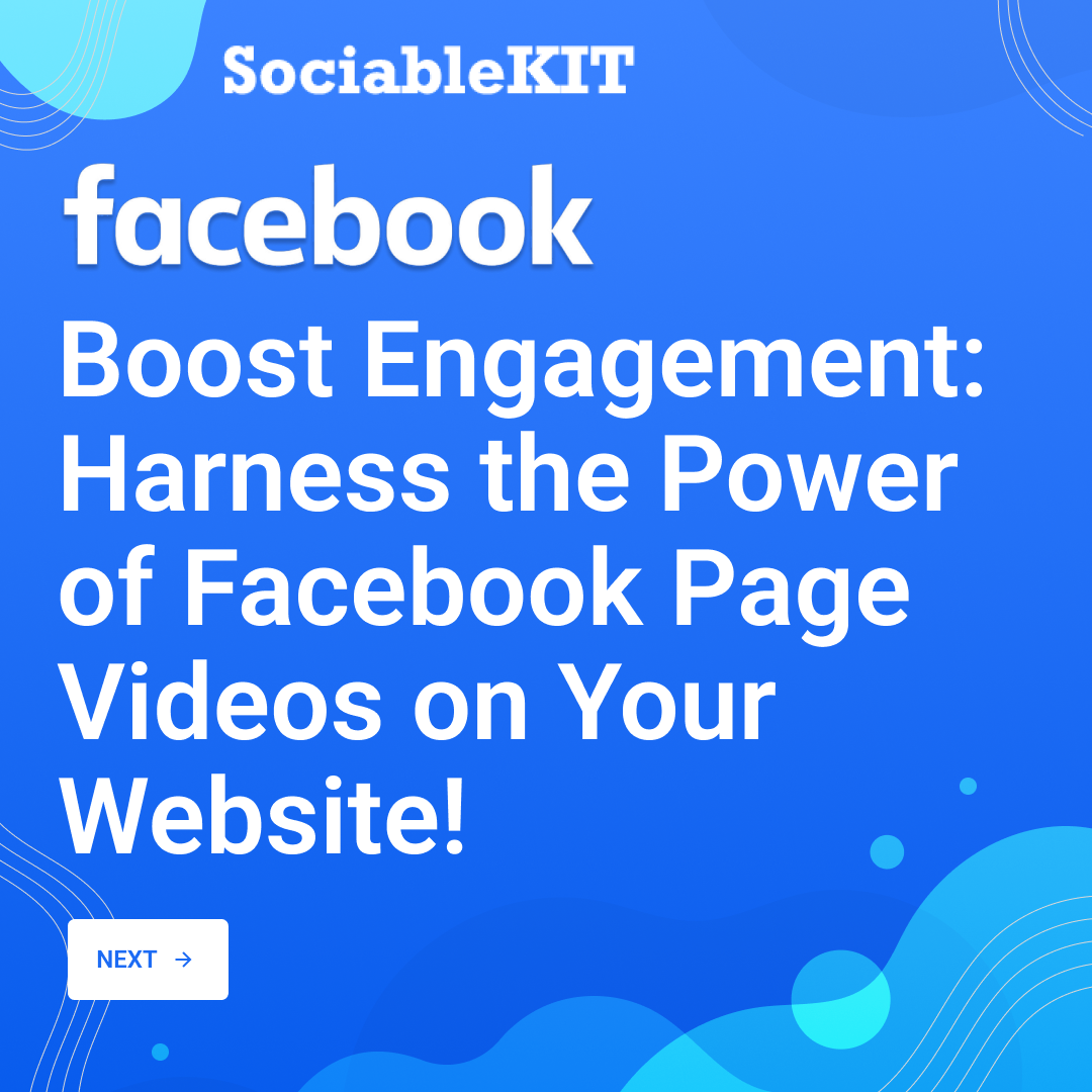 Boost Engagement: Harness the Power of Facebook Page Videos on Your Website!