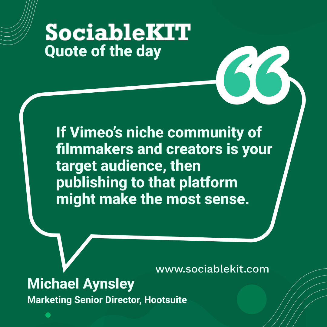 Can Vimeo Marketing Benefit Niche Brands Targeting Filmmakers and Creators?